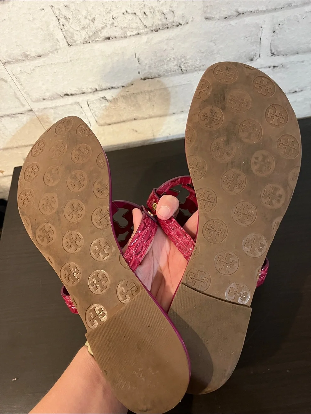 Tory Burch Miller patent sandals